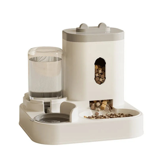 Automatic Pet Feeder & Water Dispenser – 2-in-1 Food & Drink Station