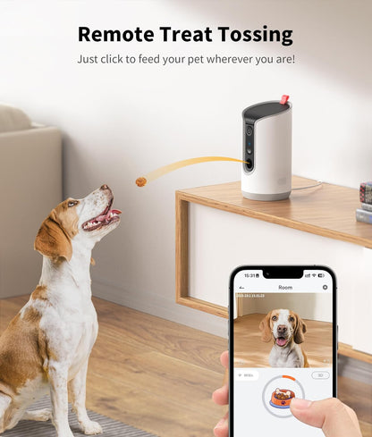 Smart Pet Camera with Treat Dispenser
