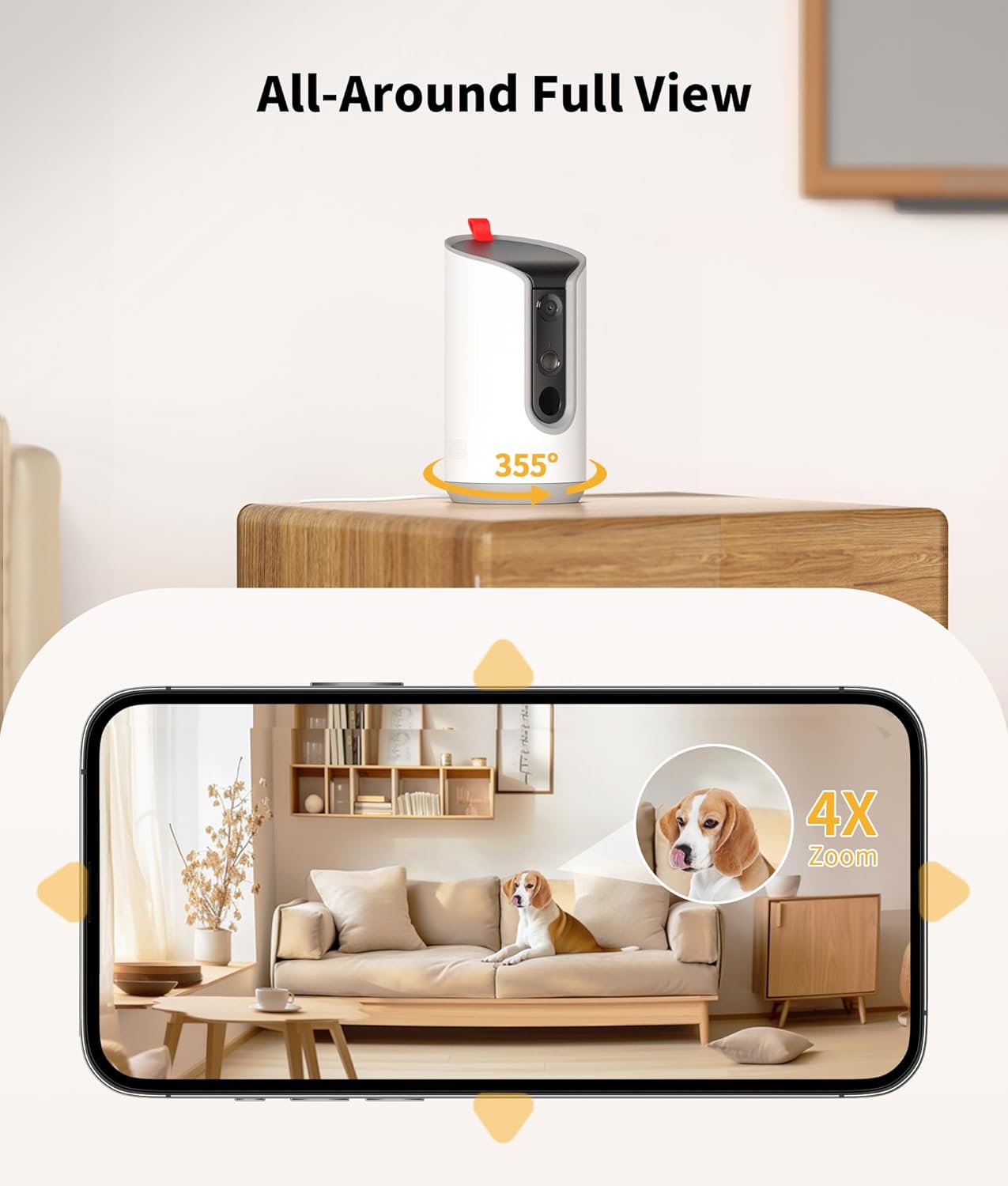 Smart Pet Camera with Treat Dispenser
