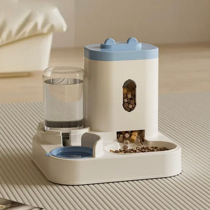 Automatic Pet Feeder & Water Dispenser – 2-in-1 Food & Drink Station