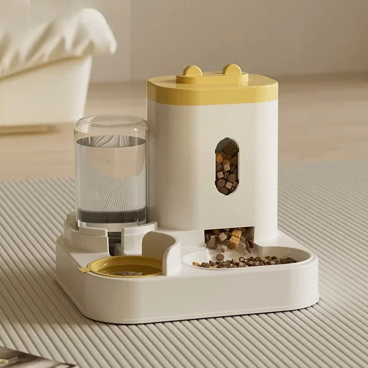 Automatic Pet Feeder & Water Dispenser – 2-in-1 Food & Drink Station