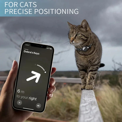 Reflective Pet Collar with AirTag Holder